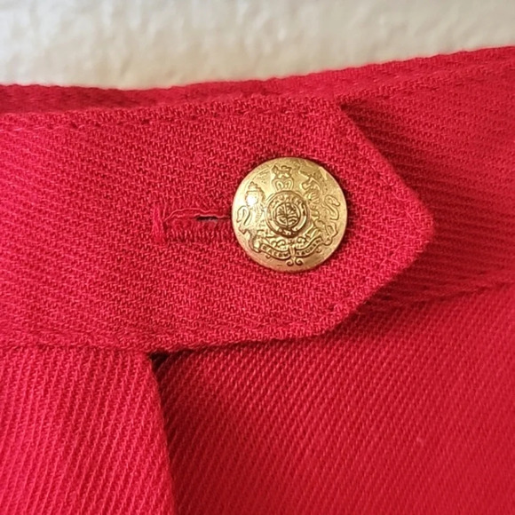 Lauren Ralph Lauren Red Worsted Wool Trouser Pants Work Office Career - Size 6 - Picture 3 of 12
